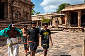 The great Chola temples of Tamil Nadu - The Airavatesvara temple of Darasuram. The prakara-wall surrounding the temple.